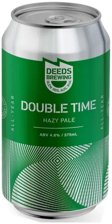 Deeds Brewing Double Time Hazy Pale 375ml-Beer-Deeds Brewing-Afterpay-Alcohol-Delivery-Barrel-and-Batch-
