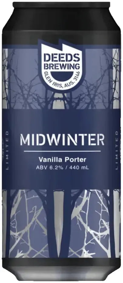 Buy Deeds Brewing Midwinter Vanilla Porter 440ml Online at Barrel and Batch