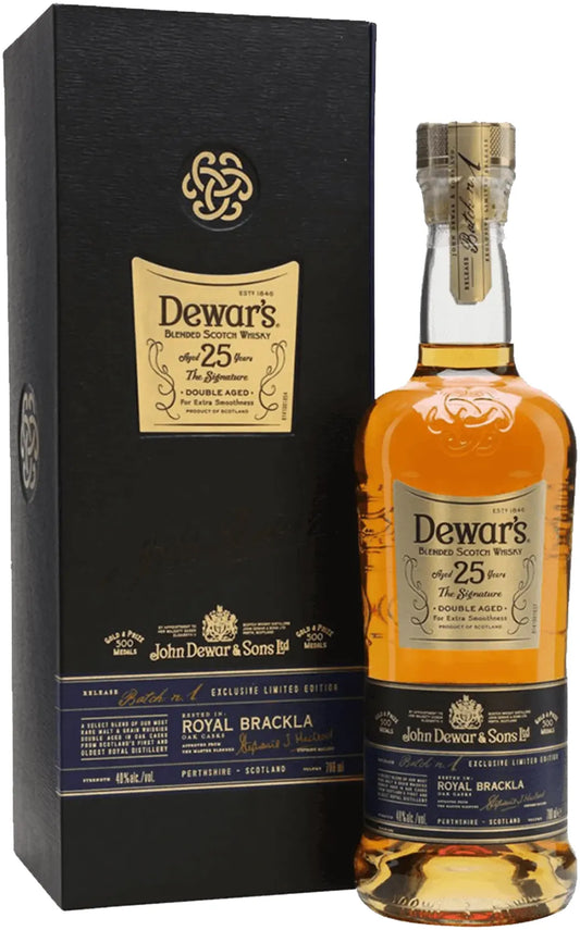 Dewar's 25 Year Old Signature Blended Scotch Whisky 700ml-Spirits-Dewar's-Afterpay-Alcohol-Delivery-Barrel-and-Batch-