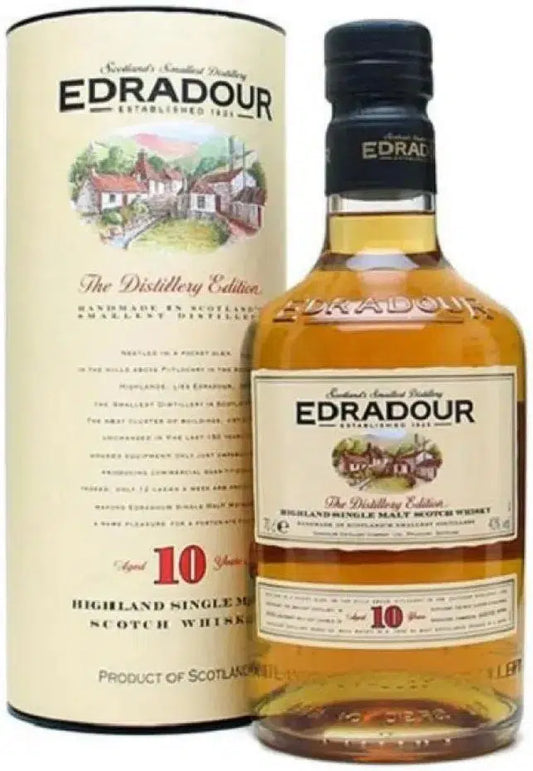 Edradour 10 Year Old Single Malt Scotch Whisky 700ml-Spirits-Edradour-Afterpay-Alcohol-Delivery-Barrel-and-Batch-