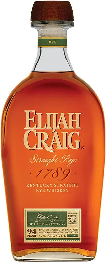 Elijah Craig Straight Rye Whiskey 700ml-Spirits-Heaven Hill Distillery-Afterpay-Alcohol-Delivery-Barrel-and-Batch-