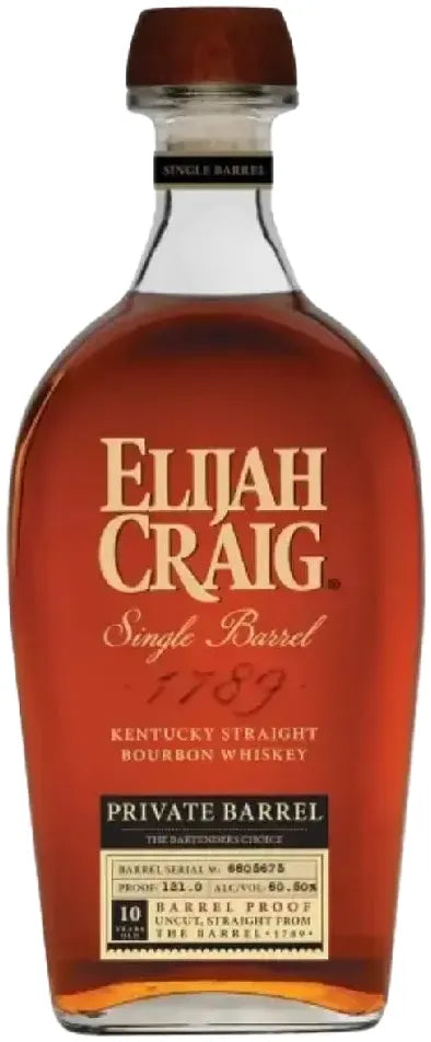 Elijah Craig The Bartenders Choice Single Barrel Kentucky Straight Bourbon Whiskey 700ml | Barrel & Batch