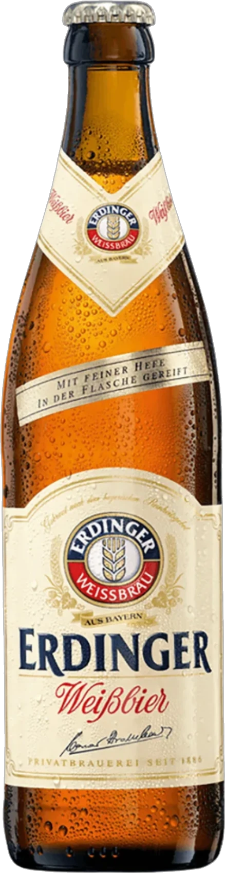 Erdinger Weissbier Hefe German Wheat Beer 5.3% 12 Pack Bottles 500ml | Barrel & Batch