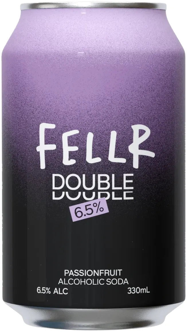 Fellr Double Alcoholic Soda Passionfruit Cans 330ml | Barrel & Batch