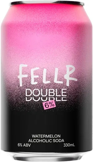 Fellr Double Alcoholic Soda Watermelon Cans 330ml | Barrel & Batch