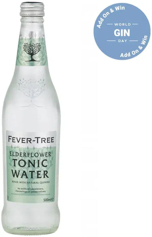 Fever Tree Elderflower Tonic Water 500ml-Non-Alcoholic-Fever Tree-Afterpay-Alcohol-Delivery-Barrel-and-Batch-