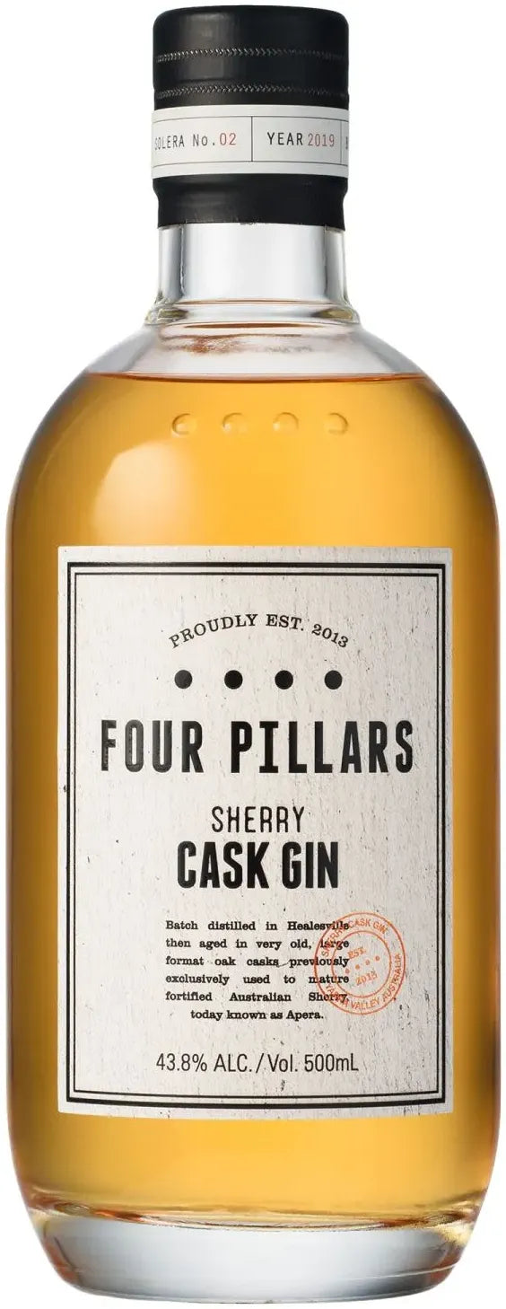 Four Pillars Sherry Cask Gin 500ml-Spirits-Four Pillars-Afterpay-Alcohol-Delivery-Barrel-and-Batch-