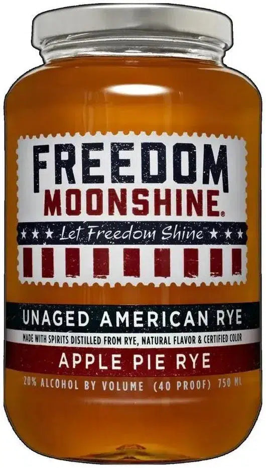 Freedom Moonshine Apple Pie Rye Moonshine 750ml-Spirits-Freedom Moonshine-Afterpay-Alcohol-Delivery-Barrel-and-Batch-