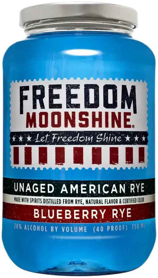 Freedom Moonshine Blueberry Rye Moonshine 750ml-Spirits-Freedom Moonshine-Afterpay-Alcohol-Delivery-Barrel-and-Batch-