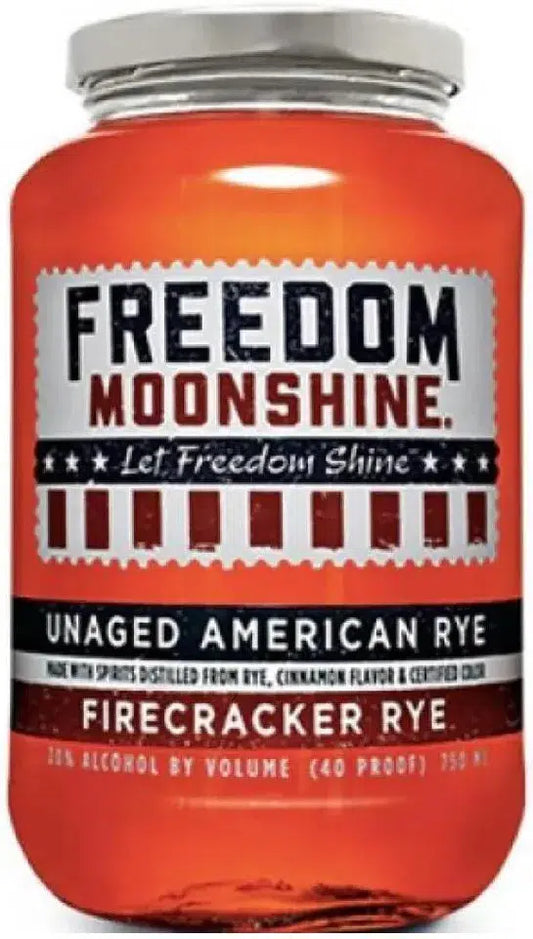 Freedom Moonshine Firecracker Rye Moonshine 750ml-Spirits-Freedom Moonshine-Afterpay-Alcohol-Delivery-Barrel-and-Batch-