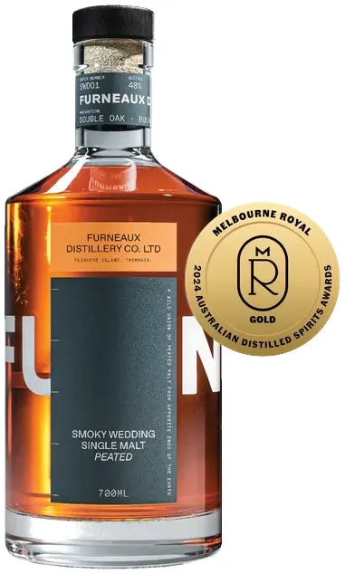 Furneaux Distillery Smoky Wedding Peated Single Malt Whisky 700ml-Spirits-Furneaux Distillery-Afterpay-Alcohol-Delivery-Barrel-and-Batch-