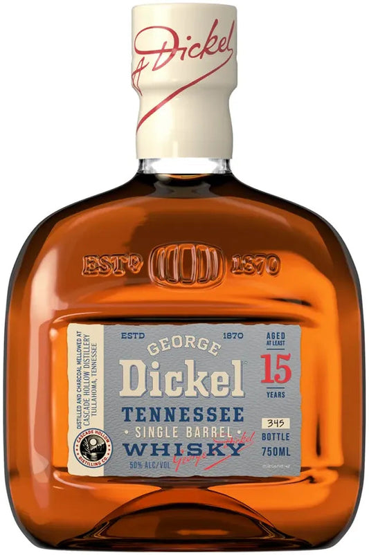 George Dickel Single Barrel 15 Year Old Tennessee Whisky 750ml-Spirits-George Dickel-Afterpay-Alcohol-Delivery-Barrel-and-Batch-