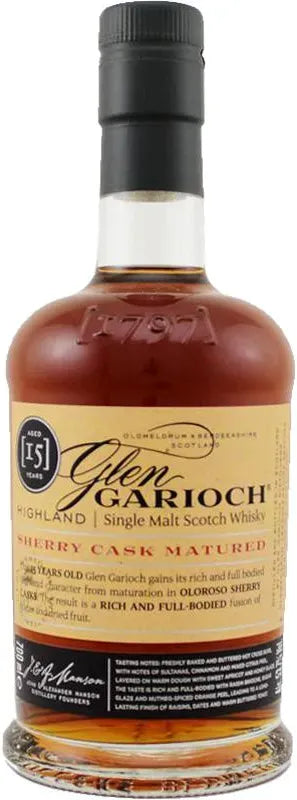 Buy Glen Garioch 15 Year Old Sherry Cask Matured Cask Strength Single Malt Scotch Whisky 700ml Online at Barrel and Batch