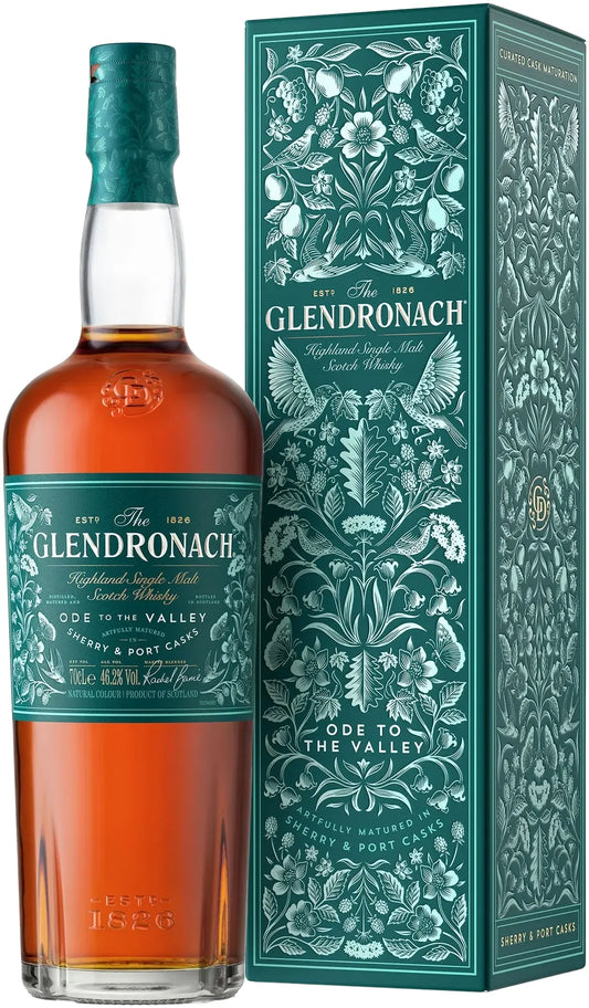 Glendronach Ode To The Valley Port Cask Single Malt Scotch Whisky With Gift Box 700ml | Barrel & Batch