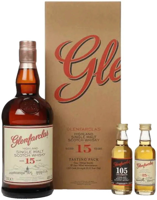 Glenfarclas 15 Year Old Single Malt Scotch Whisky Gift Pack 700ml-Spirits-Glenfarclas-Afterpay-Alcohol-Delivery-Barrel-and-Batch-