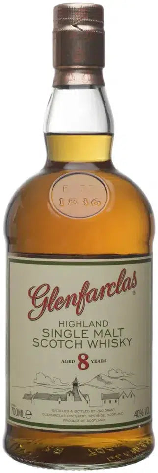 Glenfarclas 8 Year Old Single Malt Scotch Whisky 700ml-Spirits-Glenfarclas-Afterpay-Alcohol-Delivery-Barrel-and-Batch-