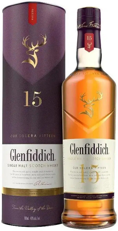 Glenfiddich 15 Year Old Solera 700ml-Spirits-Glenfiddich-Afterpay-Alcohol-Delivery-Barrel-and-Batch-