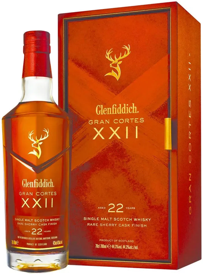 Glenfiddich 22 Year Old Gran Cortes Single Scotch Malt Whisky 700ml
