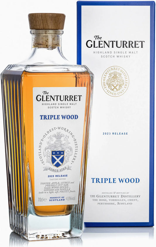 Glenturret Triple Wood Single Malt Scotch Whisky 700ml-Spirits-Glenturret-Afterpay-Alcohol-Delivery-Barrel-and-Batch-