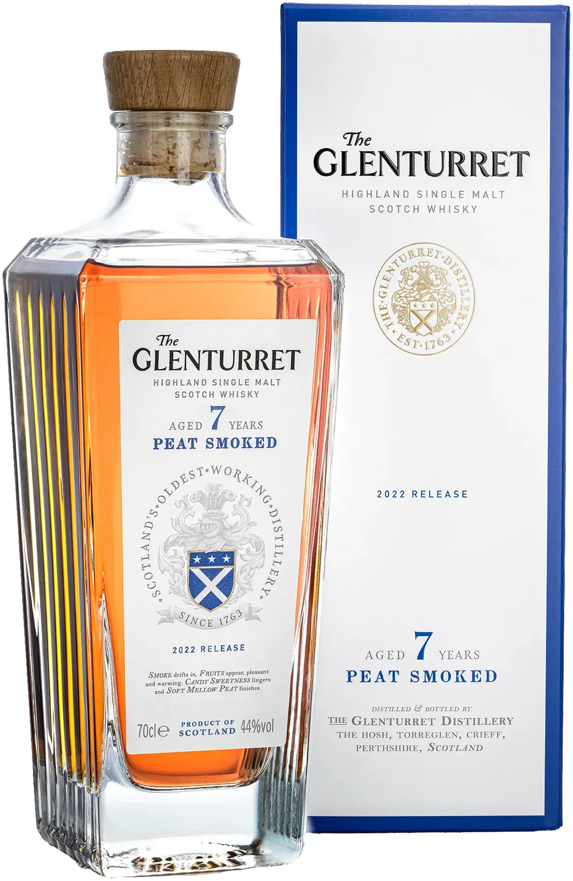 Glenturret 7 Year Old Peat Smoked Single Malt Scotch Whisky 700ml