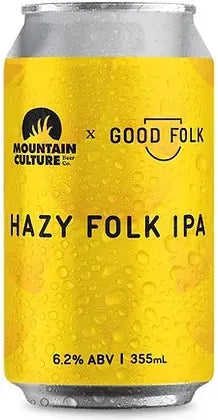 Buy Good Folk X Mount Culture Hazy Folk IPA 355ml Online at Barrel and Batch