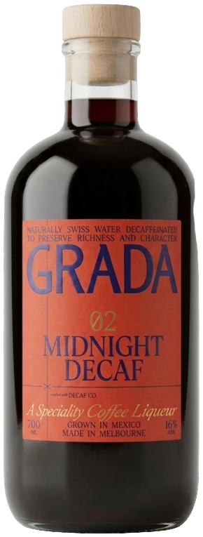 Grada Midnight Decaf Specialty Coffee Liqueur 700ml | Barrel & Batch