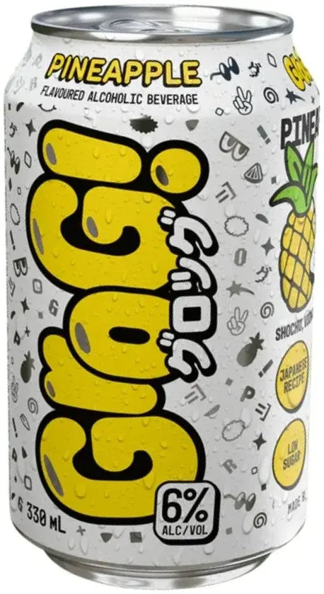 Grog Pineapple Cans 330ml | Barrel & Batch