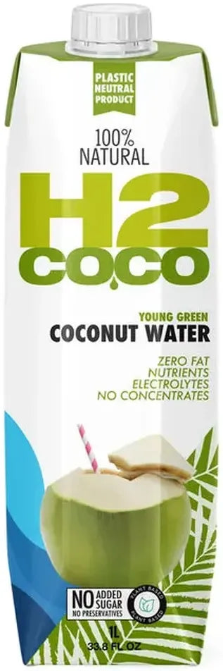 H2Coco Pure Coconut Water 1L-Non-Alcoholic-H2Coco-Afterpay-Alcohol-Delivery-Barrel-and-Batch-