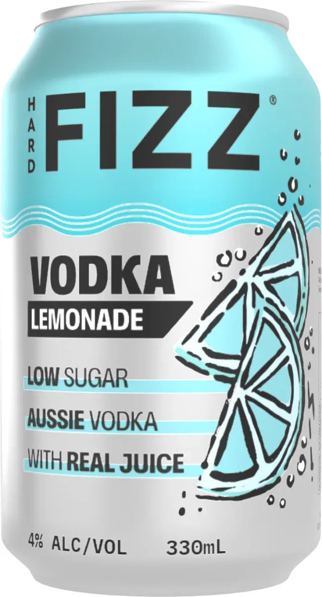 Hard Fizz Vodka Lemonade 4% 24 Pack Cans 330ml | Barrel & Batch