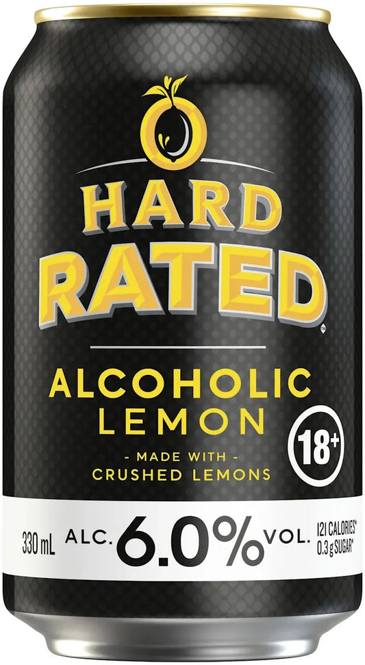 Hard Rated Lemon 6% Cans 330ml | Barrel & Batch