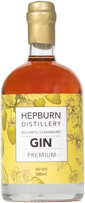 Hepburn Distillery Bullarto Strawberry Gin 500ml-Spirits-Hepburn Distillery-Afterpay-Alcohol-Delivery-Barrel-and-Batch-