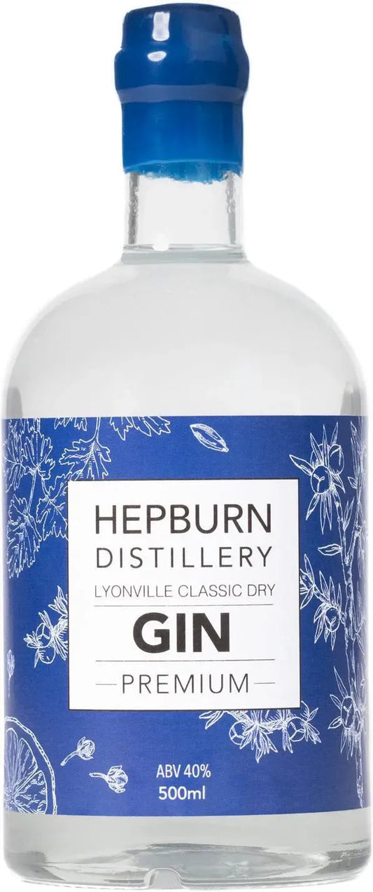 Hepburn Distillery Lyonville Classic Dry Gin 500ml-Spirits-Hepburn Distillery-Afterpay-Alcohol-Delivery-Barrel-and-Batch-