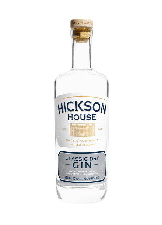 Hickson House Classic Dry Gin 700ml-Spirits-Hickson Rd.-Afterpay-Alcohol-Delivery-Barrel-and-Batch-