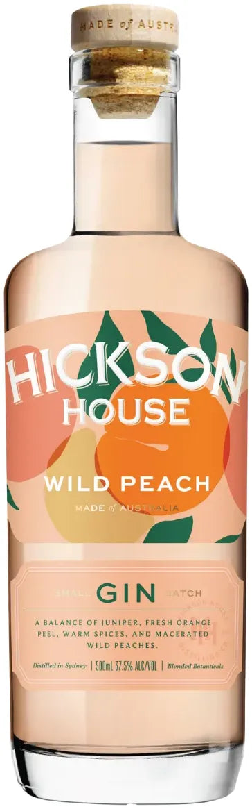 Hickson House Wild Peach Gin 500ml | Barrel & Batch