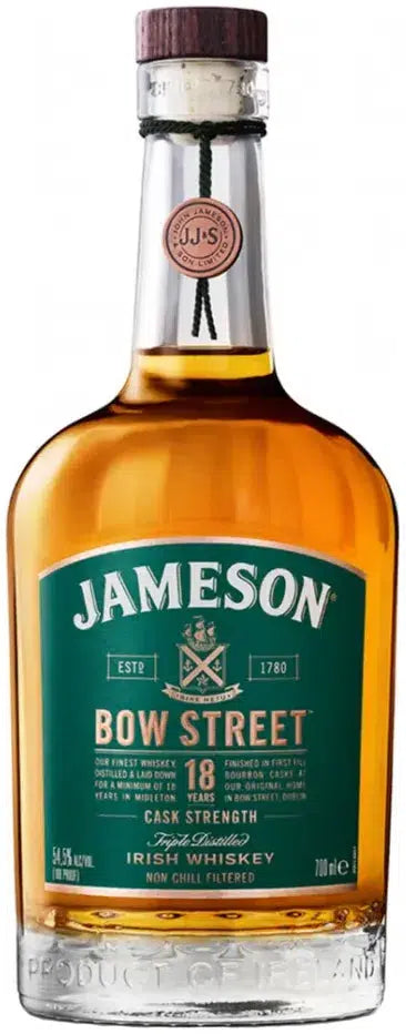 Jameson Bow Street 18 Year Old Cask Strength Whiskey 700ml-Spirits-Jameson-Afterpay-Alcohol-Delivery-Barrel-and-Batch-