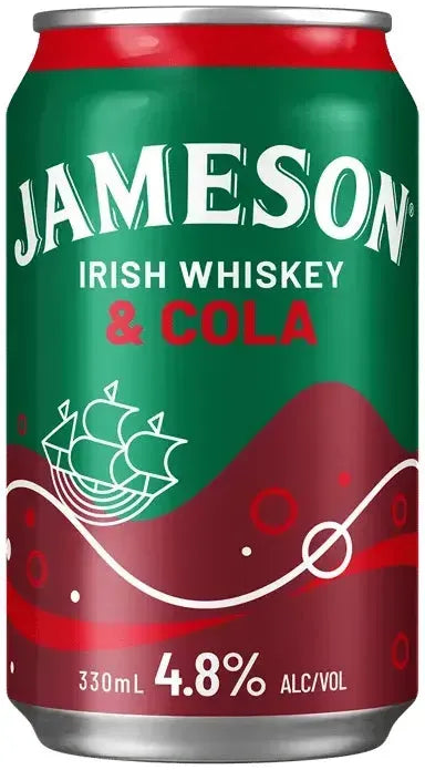 Jameson Cola 4.8% 24 Pack Cans 330ml | Barrel & Batch