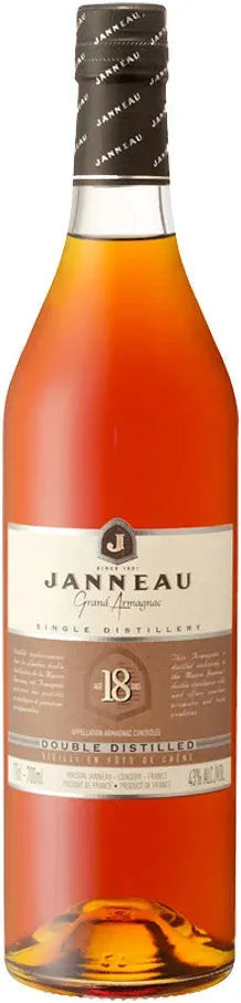 Janneau 18 Year Old Grand Armagnac 700ml-Spirits-Janneau-Afterpay-Alcohol-Delivery-Barrel-and-Batch-