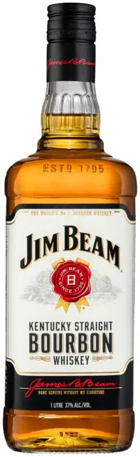 Buy Jim Beam White Kentucky Straight Bourbon Whiskey 1L Online at Barrel and Batch