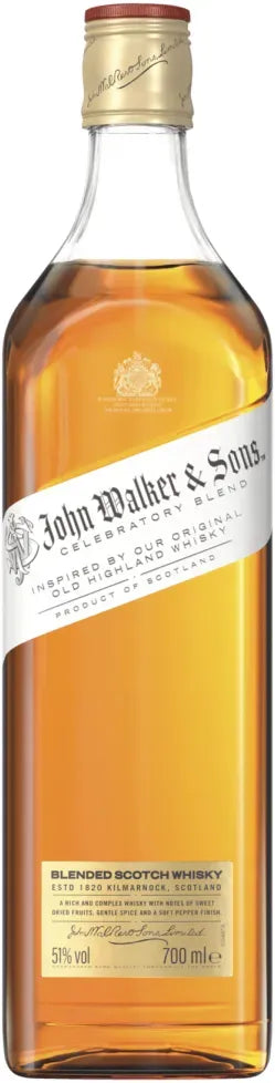 Johnnie Walker Celebration Blended Scotch Whisky 700ml-Spirits-Johnnie Walker-Afterpay-Alcohol-Delivery-Barrel-and-Batch-