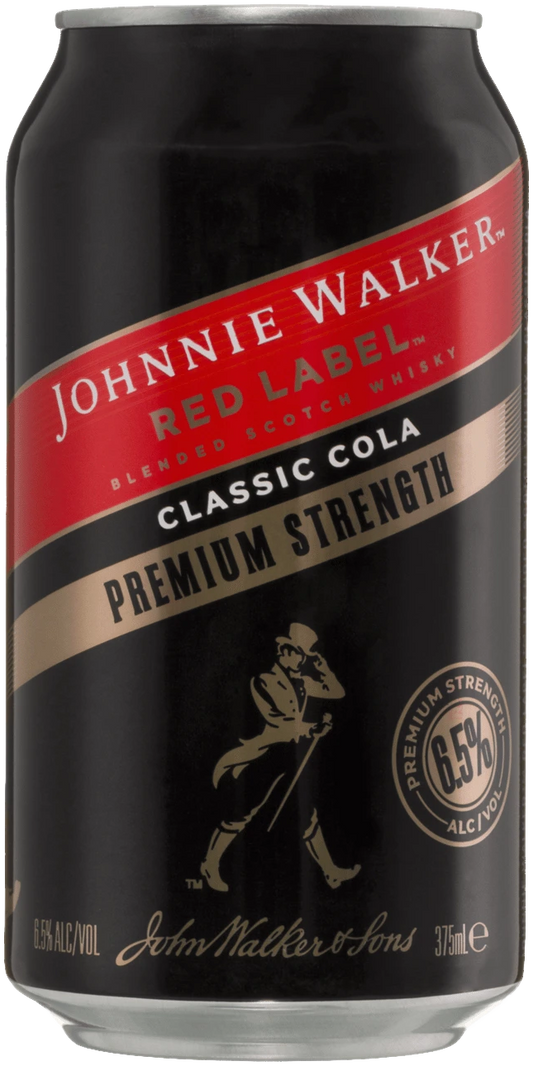 Johnnie Walker Premium Strength 6.5% Cans 375ml