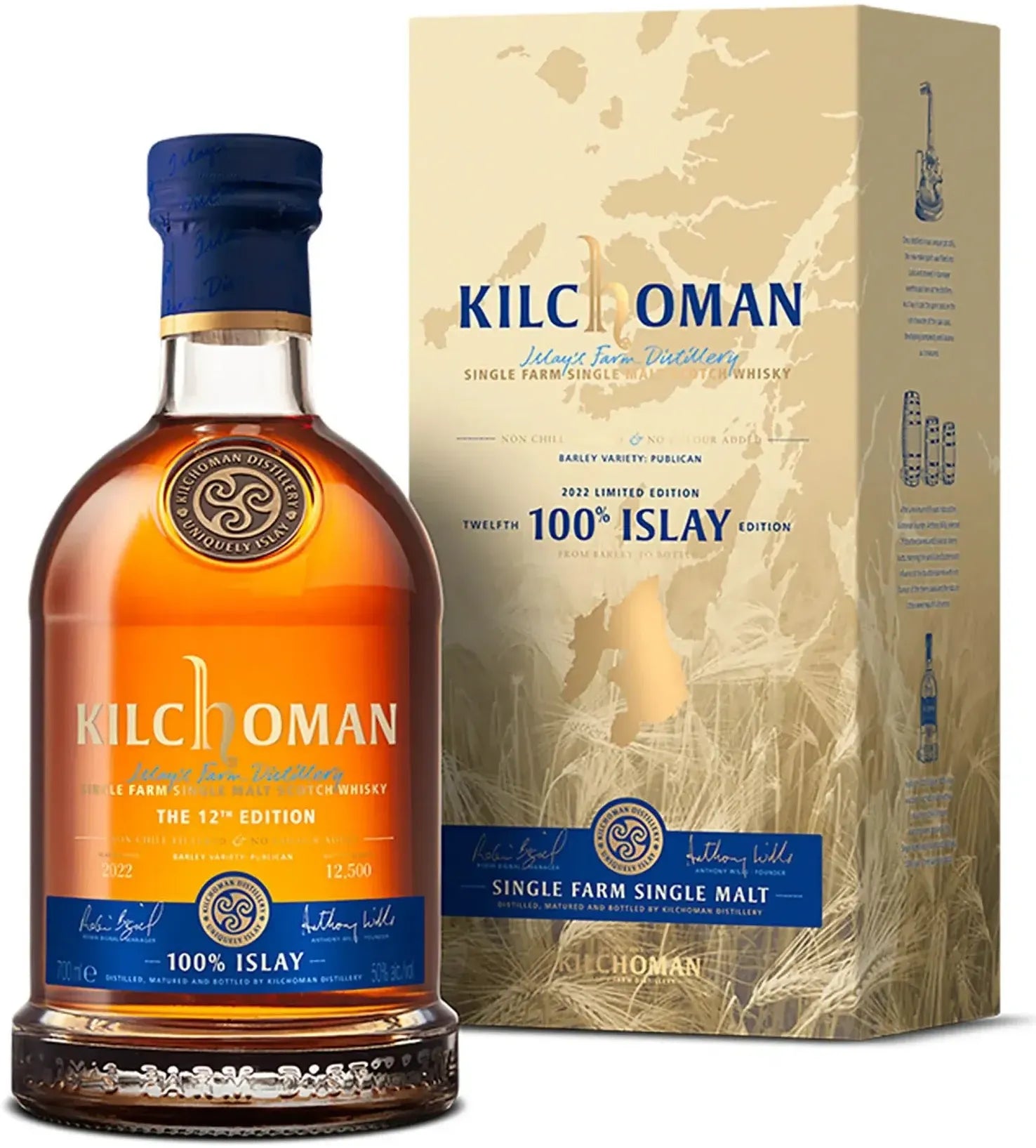 Kilchoman 100% Islay 12th Edition Single Malt Scotch Whisky 700ml-Spirits-Kilchoman-Afterpay-Alcohol-Delivery-Barrel-and-Batch-