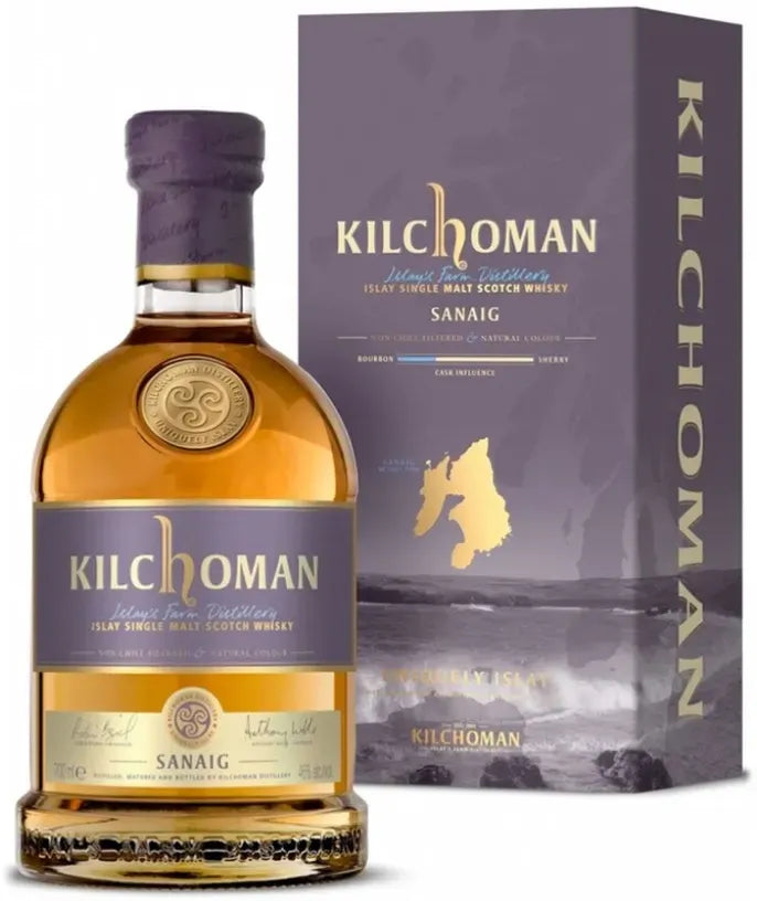 Kilchoman Sanaig Islay Single Malt Scotch Whisky 700ml-Spirits-Kilchoman-Afterpay-Alcohol-Delivery-Barrel-and-Batch-