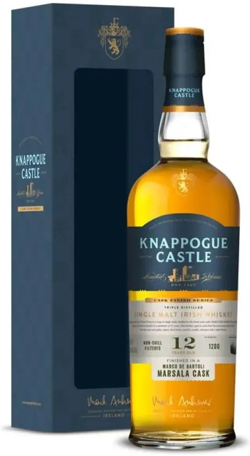 Knappogue Castle 12 Year Old Marsala Cask Single Malt Whiskey 700ml-Spirits-Knappogue Castle-Afterpay-Alcohol-Delivery-Barrel-and-Batch-