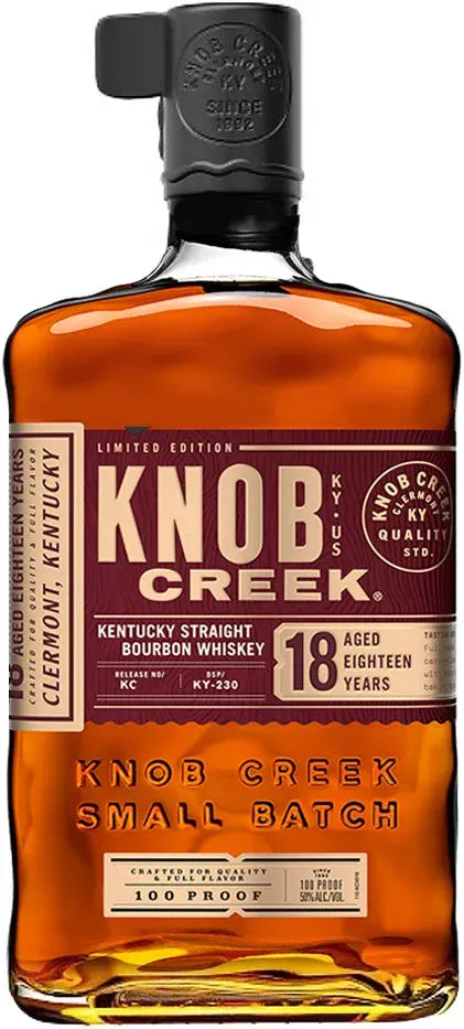 Knob Creek 18 Year Old Kentucky Straight Bourbon Whiskey 750ml-Spirits-Knob Creek-Afterpay-Alcohol-Delivery-Barrel-and-Batch-