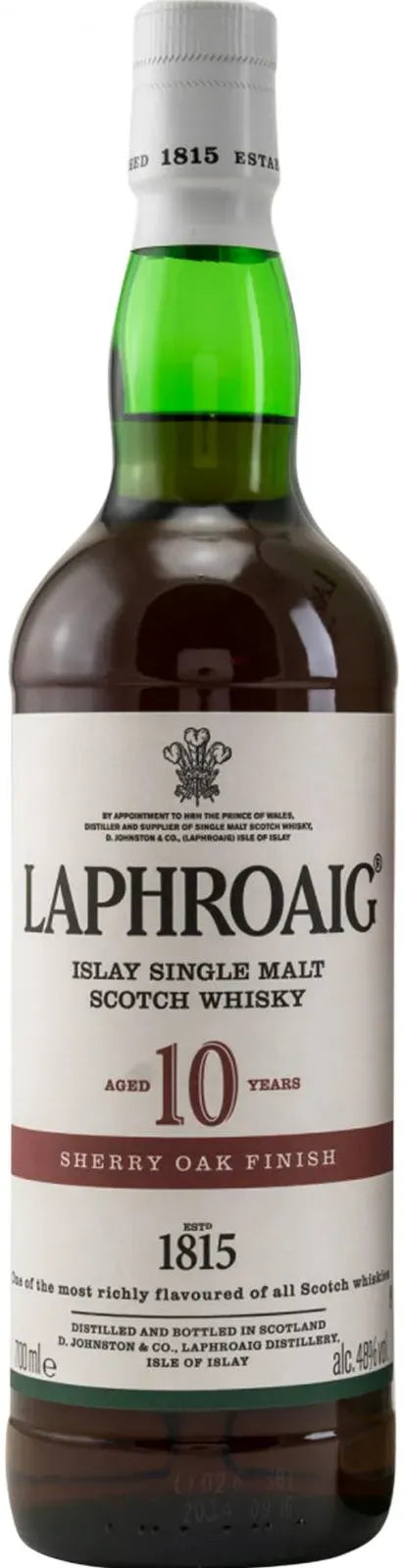 Laphroaig 10 Year Old Sherry Cask Single Malt Scotch Whisky 700ml-Spirits-Laphroaig-Afterpay-Alcohol-Delivery-Barrel-and-Batch-