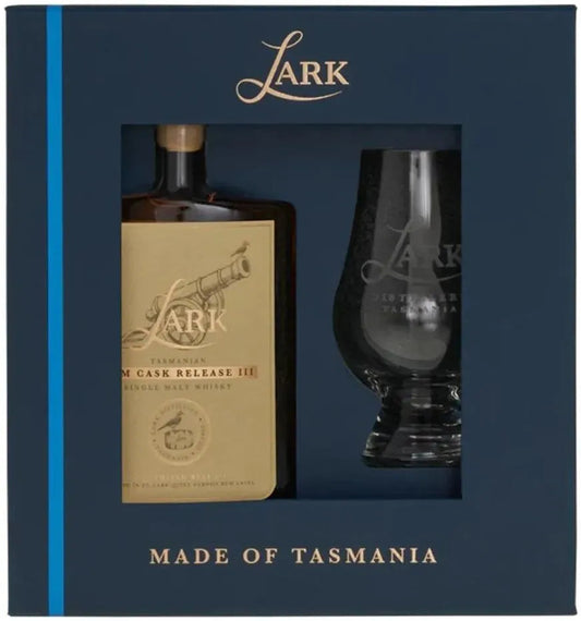 Lark Distillery Rum Cask Release Whisky 100ml w/Glass Gift Pack-Spirits-Lark Distillery-Afterpay-Alcohol-Delivery-Barrel-and-Batch-