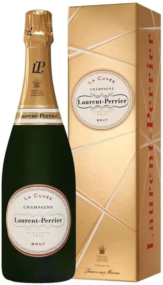 Laurent Perrier La Cuvee Brut Gold Gift Box NV Champagne 750ml-Wine-Laurent Perrier-Afterpay-Alcohol-Delivery-Barrel-and-Batch-