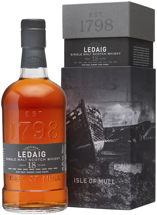 Ledaig 18 Year Old Single Malt Whisky 700ml-Spirits-Ledaig-Afterpay-Alcohol-Delivery-Barrel-and-Batch-