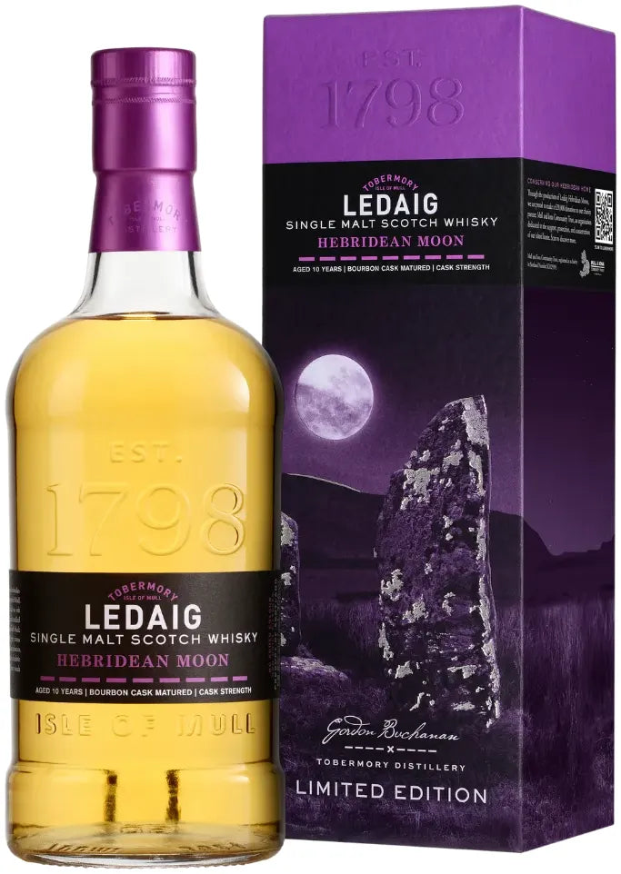 Ledaig Hebridean Moon Single Malt Scotch Whisky Giftboxed 700ml | Barrel & Batch