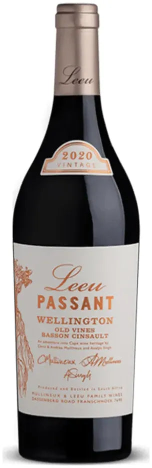 Leeu Passant Wellington Old Vines Basson Cinsault 2020 750ml-Wine-Leeu Passant-Afterpay-Alcohol-Delivery-Barrel-and-Batch-